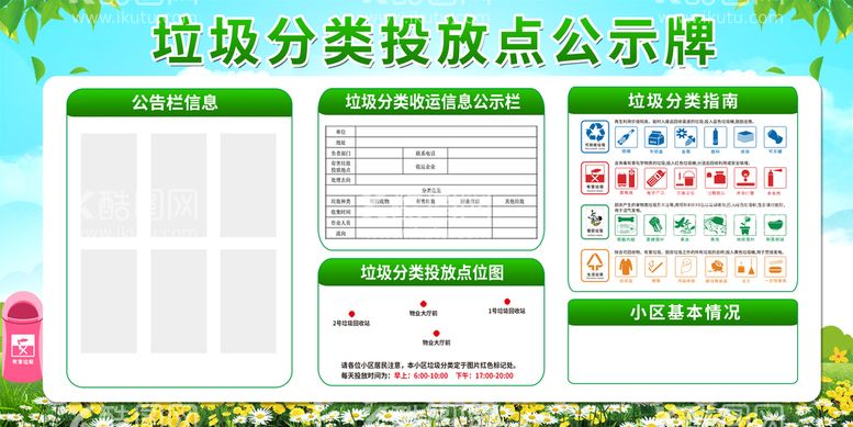 编号：85690310020052317432【酷图网】源文件下载-垃圾分类公示牌