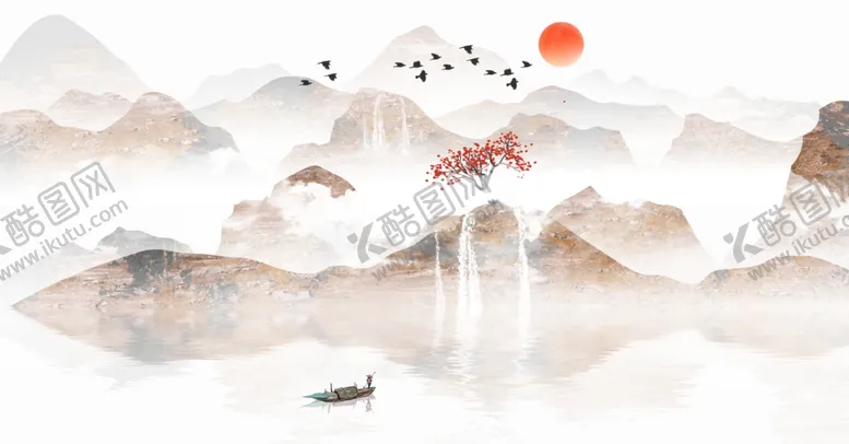 编号：82834207061522334789【酷图网】源文件下载-意境水墨山水