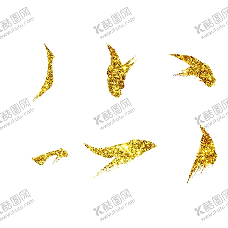 编号：35775410021753511325【酷图网】源文件下载-金属笔画元素