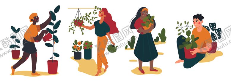 编号：52377512182243402275【酷图网】源文件下载-园艺园丁插图