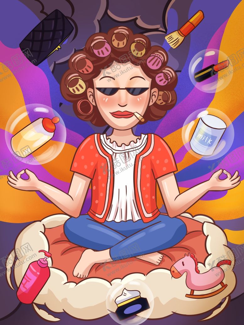 编号：91400706260646116656【酷图网】源文件下载-创意卡通插画图案