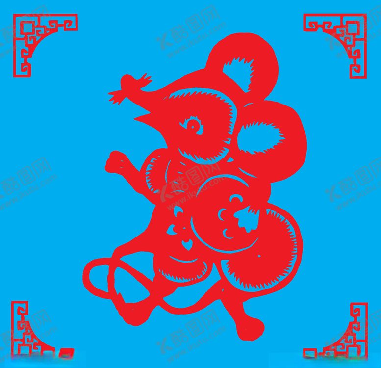 编号：65943810131142043292【酷图网】源文件下载-老鼠剪纸