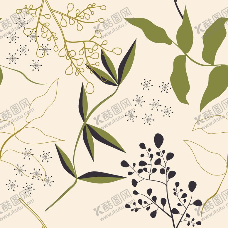 编号：65248509250511154316【酷图网】源文件下载-手绘花卉花纹