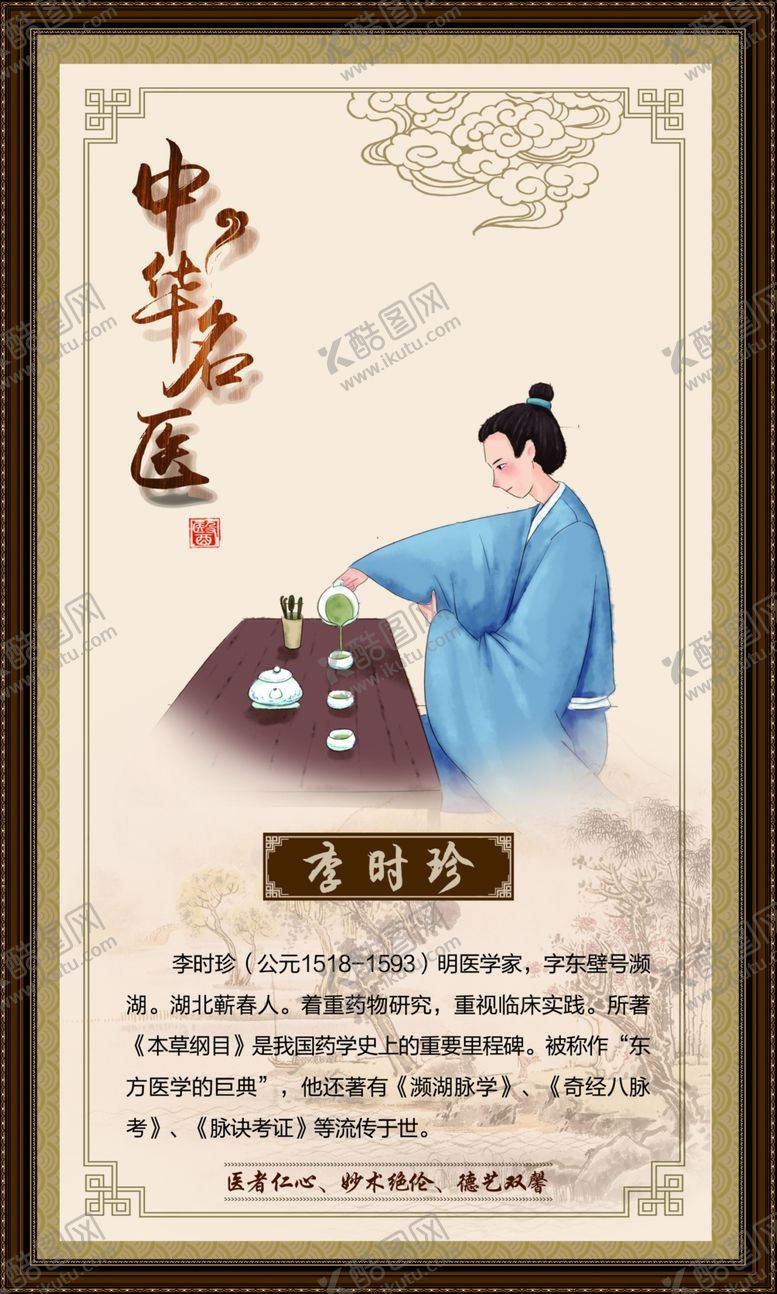 编号：41038507121302168514【酷图网】源文件下载-古典中医文化四件套展板