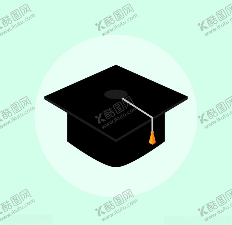 编号：53381107080310315680【酷图网】源文件下载-卡通学士帽