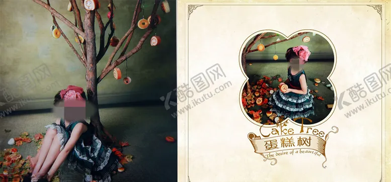 编号：29864804111844108274【酷图网】源文件下载-蛋糕树儿童周岁纪念册PSD模板