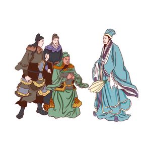 国学人物插画