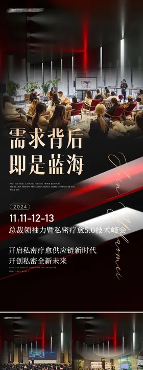 医美私密疗愈峰会系列海报