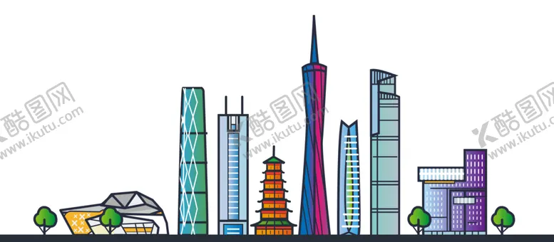 编号：15684402080635484744【酷图网】源文件下载-城市轮廓剪影