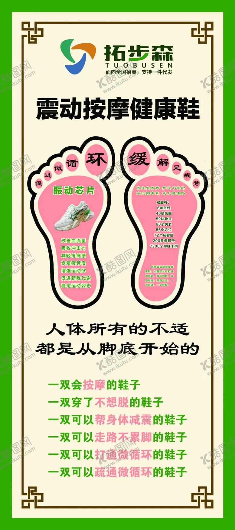 编号：75100911211055598620【酷图网】源文件下载-健康鞋拓步森海报