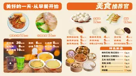 早餐菜单海报