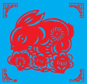 兔子剪纸