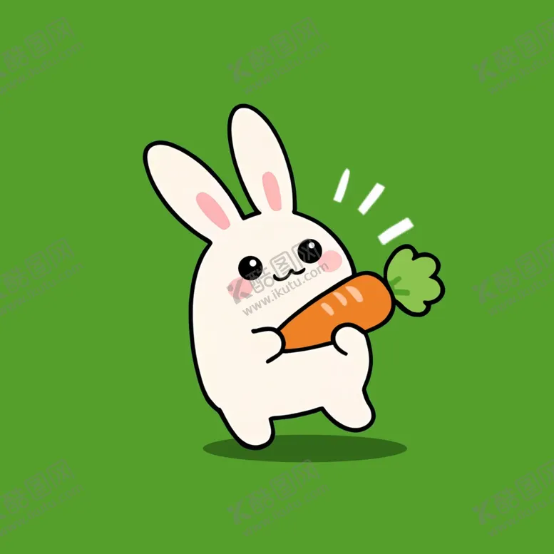 编号：79739303051134183186【酷图网】源文件下载-可爱胡萝卜兔