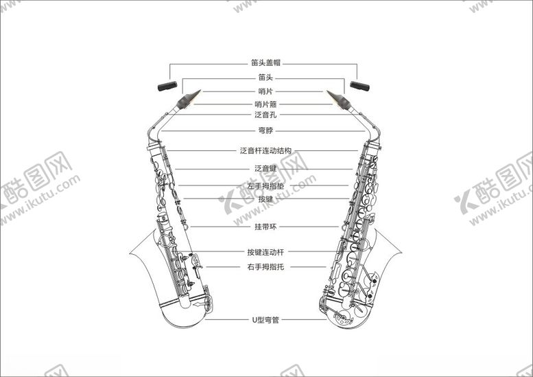 编号：59606001290920074814【酷图网】源文件下载-中音萨克斯管介绍