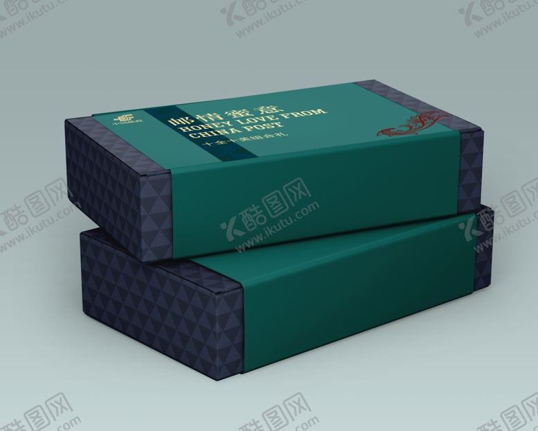 编号：72040112041242516347【酷图网】源文件下载-邮政礼盒包装效果图