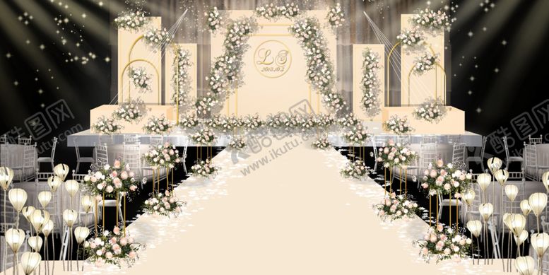 编号：99411509170015429344【酷图网】源文件下载-香槟色婚礼