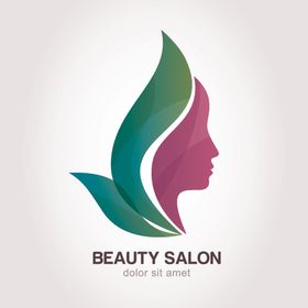矢量logo图标植物医疗绿色欧式花纹