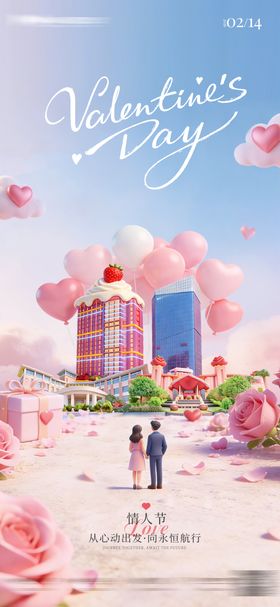 情人节酒店海报