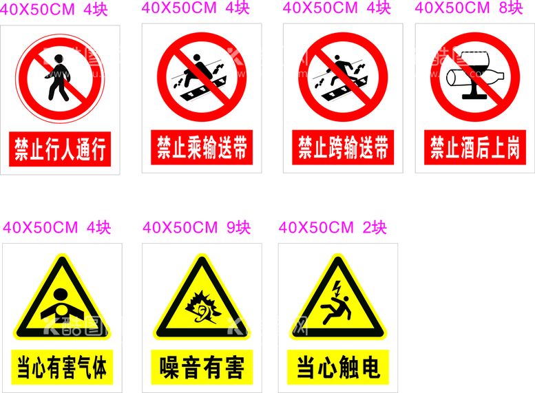 编号：46812512040450103411【酷图网】源文件下载-警示标牌