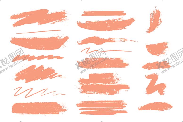 编号：40700909211334161647【酷图网】源文件下载-水墨笔触矢量