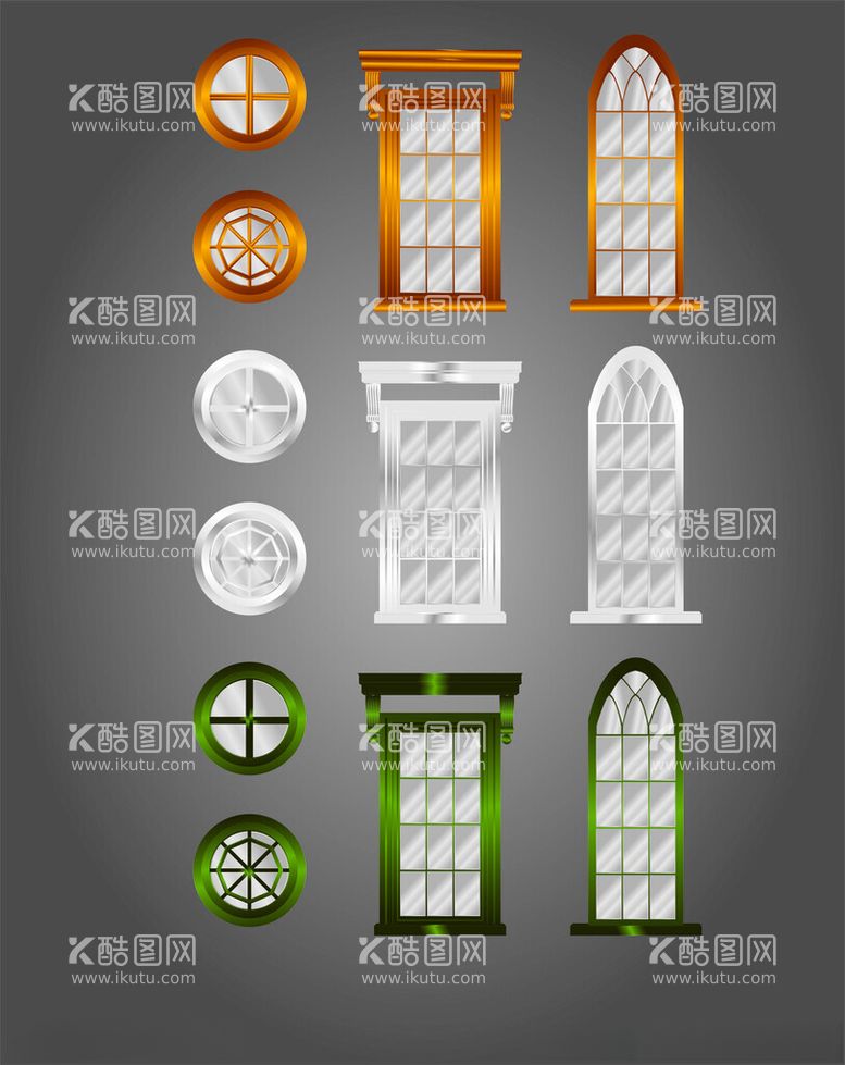 编号：82663511262322149856【酷图网】源文件下载-矢量窗子