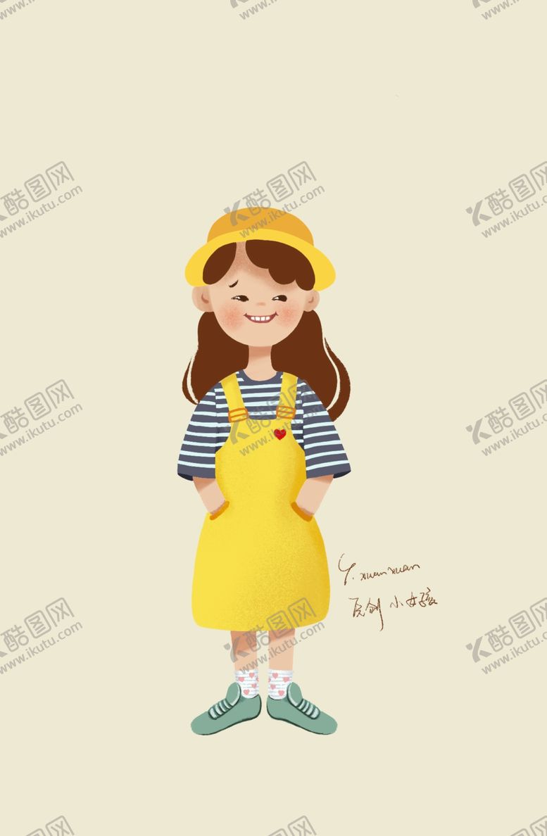 编号：97272909250146398437【酷图网】源文件下载-原创板绘可爱卡通小女孩