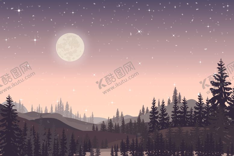 编号：32084810102110059026【酷图网】源文件下载-森林插画