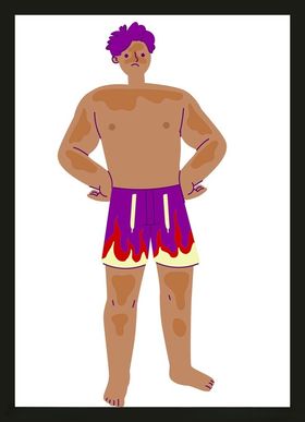 手绘男人男孩卡通卡通动画动画