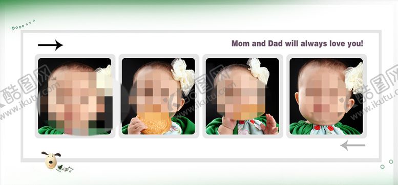 编号：12542509252225369401【酷图网】源文件下载-童年儿童周岁纪念相册PSD模板