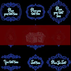 花纹边框图标玫瑰图片