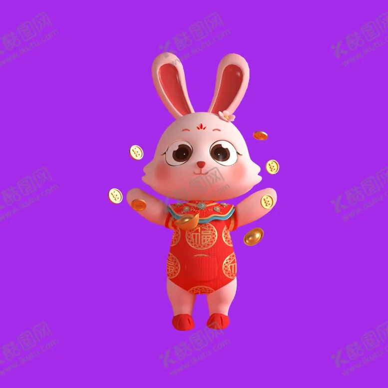 编号：28953711282027205104【酷图网】源文件下载-3d动漫兔子