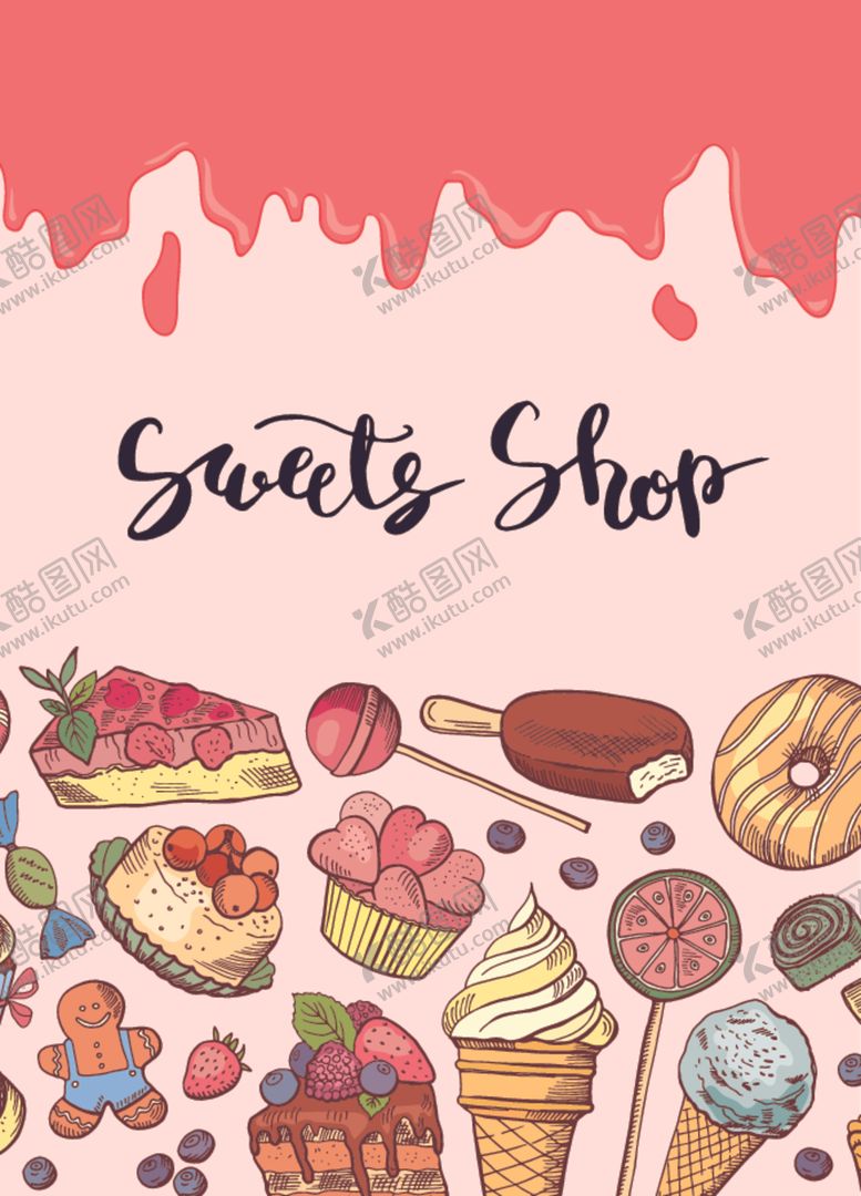 编号：40405009150634568880【酷图网】源文件下载-手绘甜品