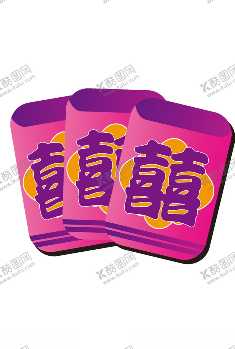 编号：29383409191215491788【酷图网】源文件下载-卡通中式婚礼