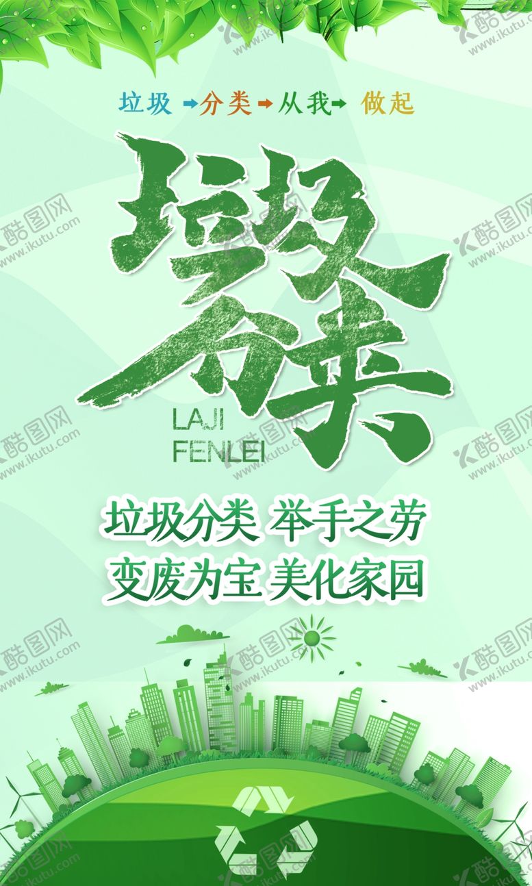 编号：37831307021849196924【酷图网】源文件下载-垃圾分类海报