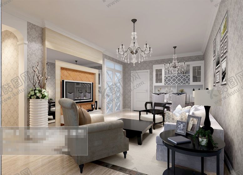 编号：47419410292007571110【酷图网】源文件下载-客厅效果