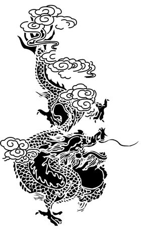 白酒元素龙纹饰