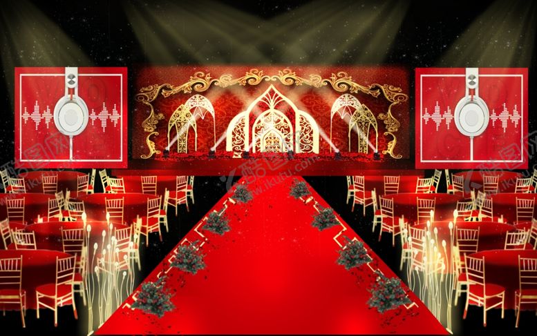 编号：25466409171426456586【酷图网】源文件下载-红金婚礼