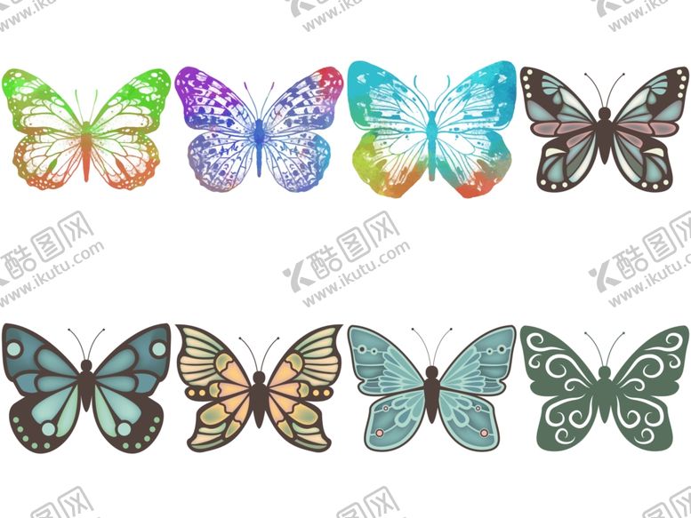 编号：74727109260402073584【酷图网】源文件下载-卡通蝴蝶