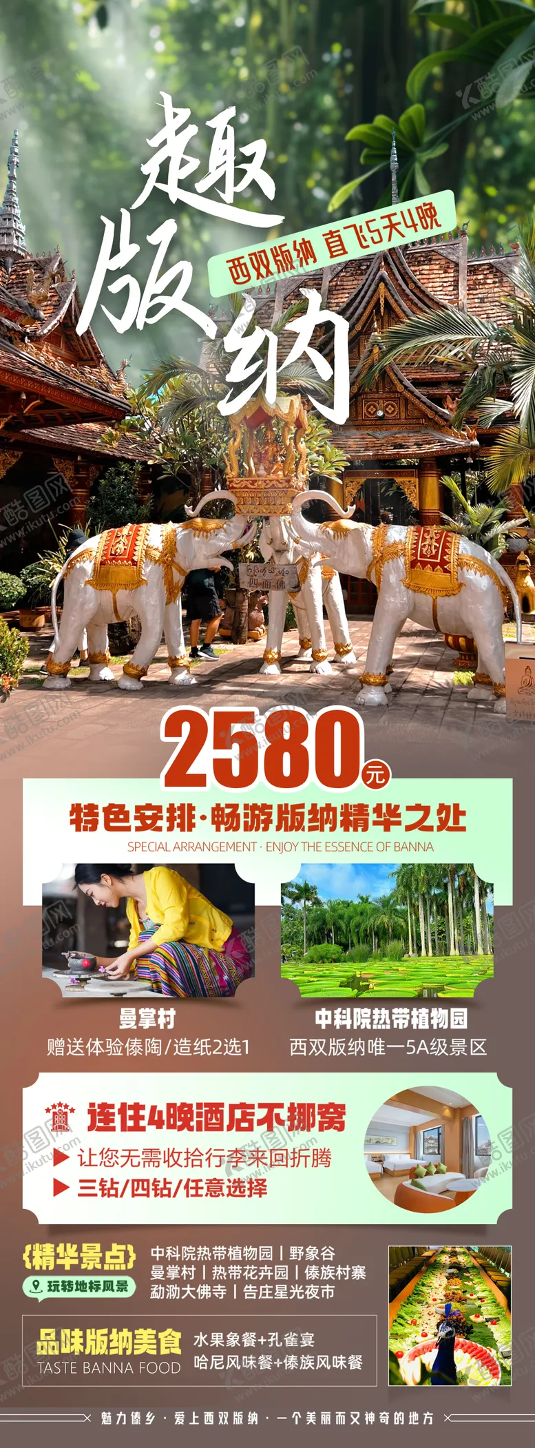 编号：32170702071700365011【酷图网】源文件下载-版纳旅游海报
