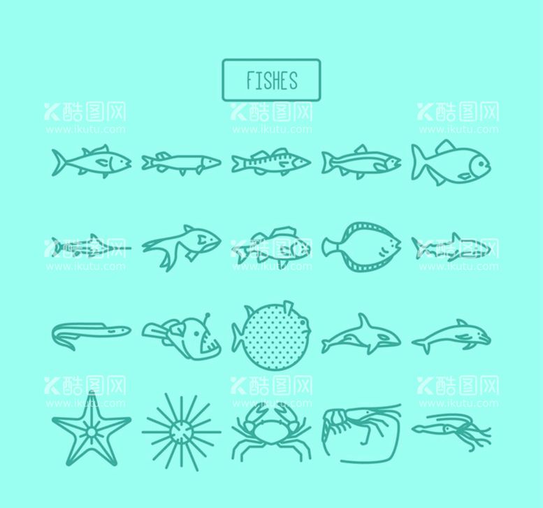 编号：58746309131833596302【酷图网】源文件下载-海洋生物矢量