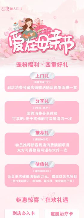 医美母亲节活动长图