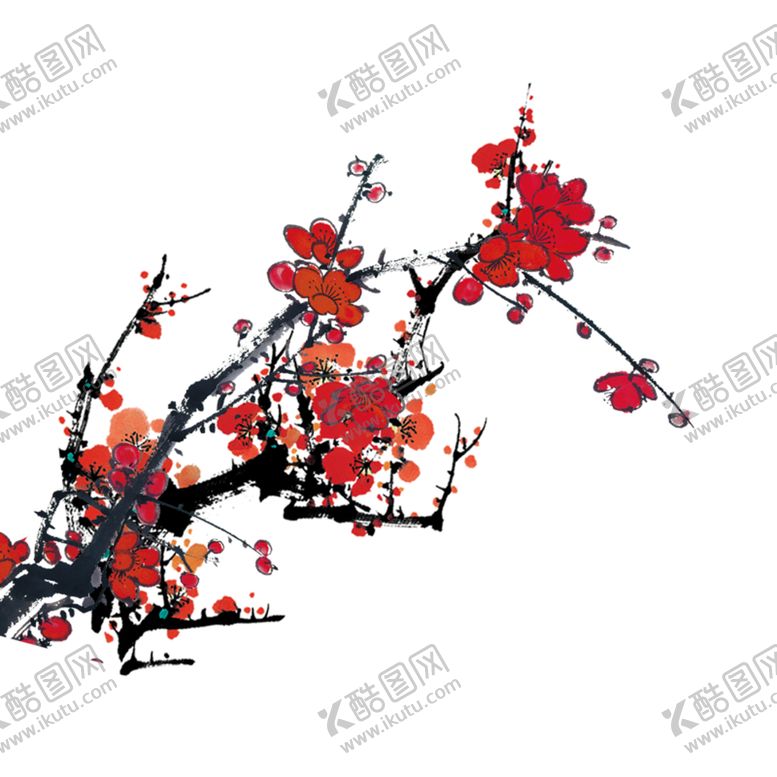编号：59157509191412561629【酷图网】源文件下载-中国风水墨梅