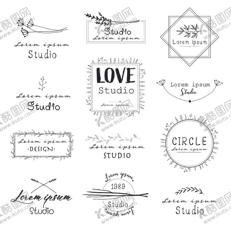 编号：58612109151005487513【酷图网】源文件下载-花卉logo