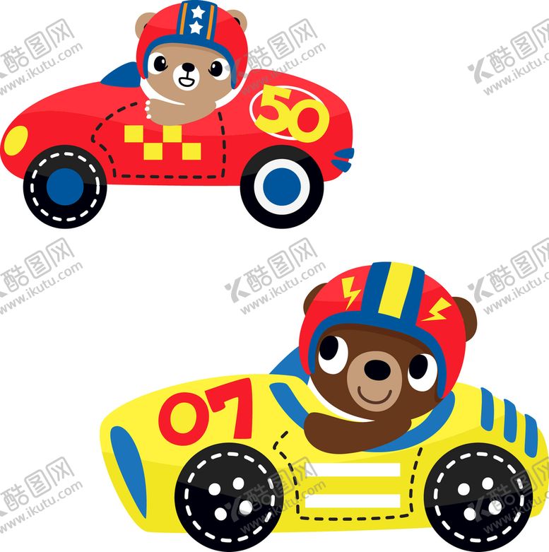编号：15500311210632125754【酷图网】源文件下载-卡通赛车