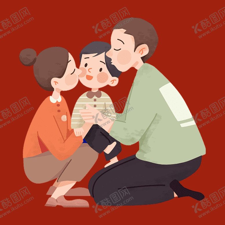 编号：18483601141647314619【酷图网】源文件下载-幸福家庭人物