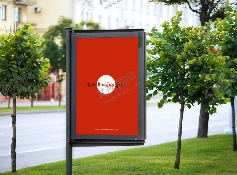编号：62215609161305371711【酷图网】源文件下载-道路广告牌样机