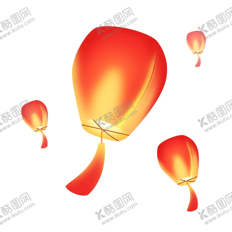 编号：31507401251730084282【酷图网】源文件下载-许愿孔明灯中秋元宵节