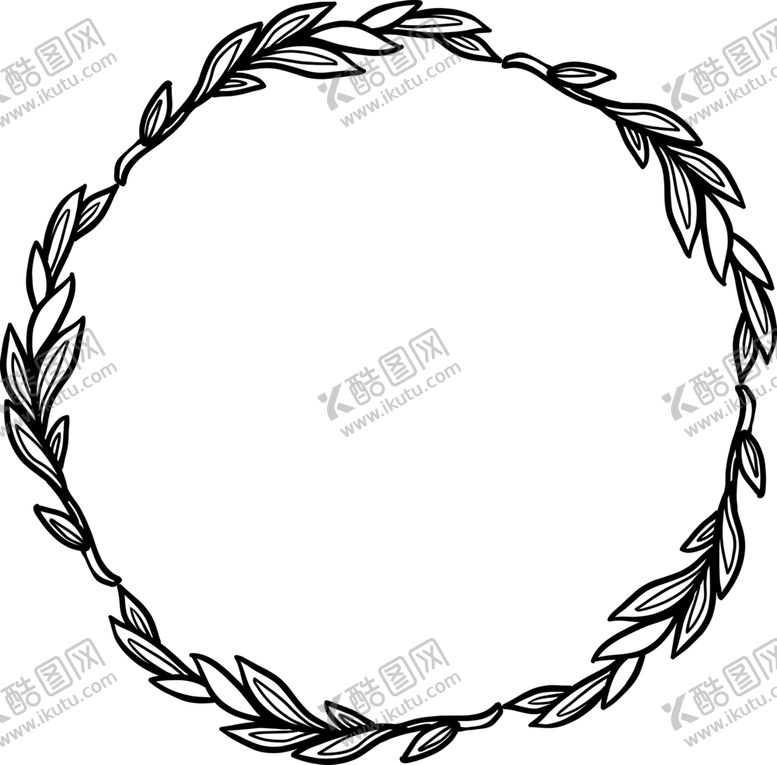 编号：59691306260136054223【酷图网】源文件下载-圆形花环