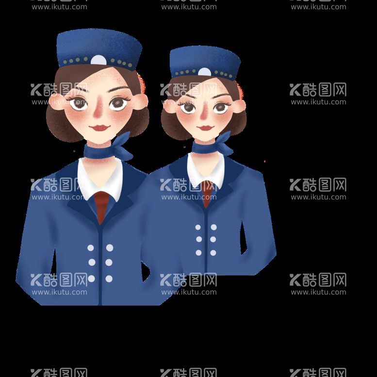 编号：48712310010528564035【酷图网】源文件下载-女神节女神人物空姐