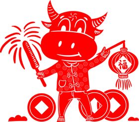 牛年剪纸